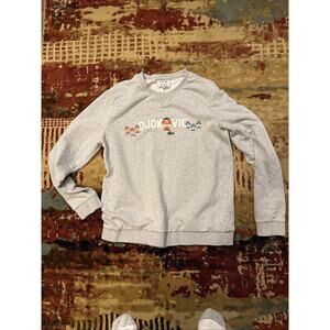 Lacoste Novak Djokovic YSY Gray Tennis Pullover Crewneck Sweatshirt Size XL